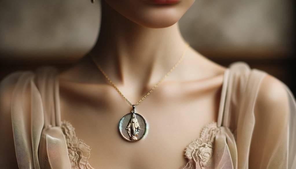 Médaille en nacre&nbsp;: un bijou délicat pour marquer les premières grandes étapes de la vie
